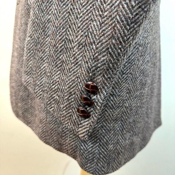 Pendleton Herringbone Brown Virgin Wool Blazer‎ Jacket Men’s 42 L - Picture 7 of 11